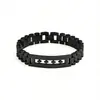 Pulseira de Aço Titânio Masculina Nova Tendência Hip Hop Estrela Vazada Pulseira Versátil Estilo Pulseira Joias Atacado