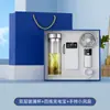 Presente de verão para negócios leque de vidro conjunto logotipo personalizado presente prático presente para atividades da empresa caixa de presente