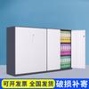 Gabinete para Vales Financieros con Cerradura, Gabinete Desmontable y de Almacenamiento, Gabinete Bajo de Oficina, Archivador de Información, Archivador de Doble Puerta de Cristal