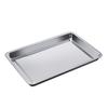 Tina de Acero Inoxidable Tina Rectangular para Verduras Tina Cuadrada Doméstica de Cocina Plato Cuadrado para Platos Fríos Tina para Exhibir Verduras Estofadas Comercial