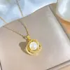 Conjunto de Colar e Brincos Fashionable Transfronteiriço com Zircônia Incrustada Conjunto de Duas Peças Trevo de Quatro Folhas Totalmente Diamantado Versátil Joias de Luxo Leve