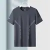 Fabricante Direto Camiseta de Malha Verão Respirável Fina Camada Base Respirável Manga Curta Seda Gelada Secagem Rápida Vazada Camisa Esportiva