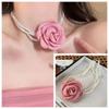 Collar Clavícula Multicapa Perla Flor Tridimensional Chica Super Inmortal Elegante Socialité Elegante Estilo Pastoral Mori