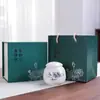 Miniatura Cerámica Pequeño Recipiente para Té Portátil Sellado Tarro de Almacenamiento para Polvo de Incienso y Ungüento, Caja de Empaque Vacía para Té Verde, Universal