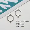 Acessórios DIY de Liga Mais Vendidos Conectores Hexagonais Colmeia Grandes e Pequenos Pingente Colar Pulseira Acessórios de Joalheria Atacado
