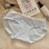 Algodón Clase A para Bebé Ropa Interior de Algodón para Mujer Algodón 7A para Mujer Antibacterial Tiro Largo Cintura Media Cómoda Ropa Interior para Mujer