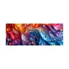 Fábrica de Origem Pintura Fluida Floral Colorida Tapete de Mesa Grande Antiderrapante Espuma de Borracha Natural Mouse Pad Atacado Transfronteiriço