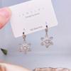 Pendientes colgantes de árbol de Navidad con circonitas, exquisitos y versátiles pendientes de moda, pendientes navideños, joyas de celebridades de Internet, joyas del mismo estilo.