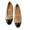 Versão de Luxo dos Sapatilhas de Ballet com Laço Xiaoxiangfeng para Mulheres, Novo Estilo 2025, Mocassins Planos Slip-On Color-Blocking