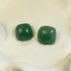 Joyería de Estilo Europeo y Americano, Pendientes Cuadrados Geométricos de Color Sólido Simples, Pendientes Versátiles de Colores Caramelo de Moda, Accesorios para Orejas de Cubo de Azúcar