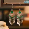 2026 Aretes Pequeños de Diamante Rombo Estilo Nuevo de Daisy Estilo Étnico Aretes Personalizados Suministro Transfronterizo Joyería de Yunnan