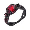 Xin naranja transfronterizo negro oscuro grupo de diamantes dorados anillo de anillo totalmente incrustado con diamantes anillo Aobao al por mayor en Europa y Estados Unidos