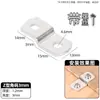 Ganchos para Hardware de Marcos de Fotos, Piezas de Fijación de Panel Trasero de Lámina de Alta y Baja Presión, Conectores para Muebles, Ángulos de Fijación, Hebillas de Soporte de Alta y Baja