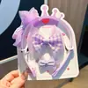 Conjunto de Accesorios para el Cabello Infantiles de Moda: Lazo Grande de Cuadros, Diadema Linda para Niña, Pinza para el Cabello, Adorno de Tela para el Cabello