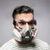 Máscara de gas 6200 para protección contra formaldehído, pintura en aerosol bioquímica y uso en minas de carbón, con filtro de algodón para polvo para protección