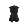 Blazer casual slim fit acinturado de luxo leve estilo francês para mulheres, design único, disponível para transmissão ao vivo e distribuição