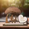 2025 Nueva Decoración Transfronteriza para Bodas y Día de San Valentín Regalo Conmemorativo de Madera para Pareja de Aniversario