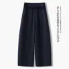 Pantalones Cropped de Pierna Ancha de Tiro Alto de Moda para Mujer Verano 2026 Delgados Sueltos Temperamento Adelgazantes Casuales Versátiles Pantalones Scimitar