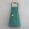 Estilo Nuevo Estilo Occidental Algodón Transpirable Delantal Cocina Hogar Chaleco Cintura Delgada Mujer Anti-Aceite Suciedad Ropa de Trabajo Cocina