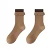 Calcetines de algodón para mujer otoño e invierno nuevos antiolor letras bordado tridimensional calcetines de rizo encaje Maillard