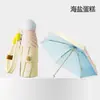 Em estoque, envia imediatamente, modelo novo, 50% de desconto, 6 varetas, abertura manual, guarda-chuva de gel colorido, moderno, mini, proteção solar, guarda-chuva de chuva, proteção UV, guarda-chuva promocional