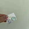 Nuevos Pendientes Coreanos Cara Sonriente Fantasía Primavera y Verano Lindos Pendientes Redondos Nuevos Pendientes
