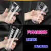 Vasos desechables para mezclar pintura, para experimentos de pigmentos, líquido transparente, para mezclar adhesivos industriales a base de agua, 100 piezas, engrosados, para pruebas de solventes