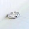 Anel Aberto de Prata de Lei S925, Moderno e Simples, Anel de Patinha de Gato Fofo, Joias de Prata de Lei Exquisite Estilo Coreano Atacado