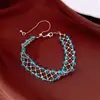 Pulsera Hueca de Perlas de Vidrio Redondas Pulsera de Lujo Ligero Nicho de Alta Gama Estilo Fresco Moda Versátil Joyería para Mano