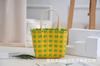 Cesta de verduras tejida a mano simple, bolsa tejida, bolsa de regalo hecha a mano creativa DIY, bolsa de playa para niños, bolsa abierta para mujer