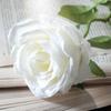 Rosa de Terciopelo Simulado Sola Tacto a Mano Flor Artificial Boda Hogar Decoración Día de San Valentín Ramo de Alta Gama Cascada de Pared