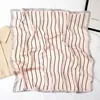 Combinação de Cores de Outono Lenço Quadrado de 70cm Moda Nova Lenço Quadrado de Linha de Seda Lenço de Seda Leve Simples Lenço Pequeno
