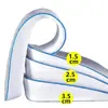 Soporte de Arco Elevado Suave Elástico Media Almohadilla Palomitas Aumentador de Altura Invisible Unisex Plantilla de Tres Puntos Aumentadora de Altura