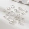 Pendientes de Moda Versátiles Elegantes de Plata 925 con Baño de Cobre, Pendientes Exquisitos de Estilo Sencillo y Versátil, Pendientes Exquisitos de Nicho para el Día a Día