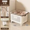 Cesta de Lavandería para el Hogar, Cesta de Almacenamiento para Ropa Sucia, Alta Apariencia, Baño, Cuarto de Ducha, Divisor, Portaropa Móvil, Cesta de Lavado