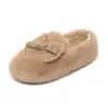 Zapatos de mujer sin cordones, esponjosos, suaves y acogedores, perfectos para usar al aire libre, con un nuevo diseño otoño/invierno 2026 con forro de algodón peludo y suela plana