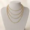 Collar de diamantes de imitación de moda exagerada europea y americana, collar retro multicapa, cadena de clavícula, accesorios femeninos al por mayor