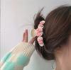 Clip Pinza Scrub Marrón Leche de Alta Calidad para Mujer Parte Posterior de la Cabeza Clip para el Cabello Perla Clip de Tiburón Grande Pinza para el Cabello Venta al por Mayor