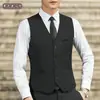 Chaleco Traje Coreano Ajustado para Hombre, Chaleco de Trabajo, Chaleco para Hombre, Atuendo Profesional, Chaleco Uniforme para Grupo