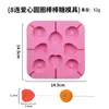 2026 En Stock 0-9 Número Redondo Paleta Película Molde Resistente a Altas Temperaturas Grado Alimenticio Silicona Creativo DIY Molde para Pastel