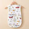 Saco de Dormir de Gaze de Algodão Puro Estilo Colete Sem Mangas Verão Fino Bebê Dormindo Anti-Chute Crianças Colcha Anti-Chute Artefato