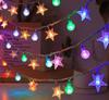 Luzes de Bolha, Luzes de Estrela, Luzes de Corda para Camping, Luzes Solares, Luzes de Fada, Luzes de Céu Estrelado, Alimentadas por LED, À Prova d'água IP44