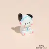 Cachorro de Resina Lindo de Dibujos Animados Tridimensional Decoración DIY Adornos de Escritorio y Coche Fabricación de Llaveros Accesorios Pequeños