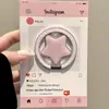Suporte de sucção magnética de metal com pentagrama ultrafino para iPhone, sucção magnética forte MagSafe, suporte de telefone portátil, novo modelo para mulheres