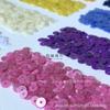 [Lentejuelas de terciopelo de 4 mm] Bordado francés de PET, cuentas de bordado, accesorios de ropa cosidos a mano, bordado plano, 12 colores