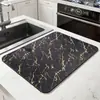 Tapete Drenante Simple de Mármol al por Mayor Tapete Absorbente de Agua Antideslizante de Tierra de Diatomeas para Encimera Tapete para Mesa de Comedor Tapete para Fregadero de Cocina