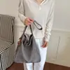 Chegada Nova de Verão 2026: Bolsa Feminina Texturizada Estilo Casual, Bolsa Tote Grande Capacidade para o Dia a Dia, Bolsa de Ombro para Estudante, Escola e Trabalho