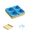 Tienda de masajes de pies de celebridad de internet plato de frutas plato especial para KTV merienda de melamina compartimento de cuatro-seis rejillas plato de meriendas para club