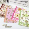 Caderno Rilakkuma B5 pautado, design fofo de desenho animado, alto valor estético, acessível, páginas pautadas, diário de estudante, caderno planejador