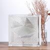 Tijolo de vidro super branco tijolo de cristal quadrado transparente parede divisória de banheiro tijolo de cristal de rede tijolo colorido parede de vidro